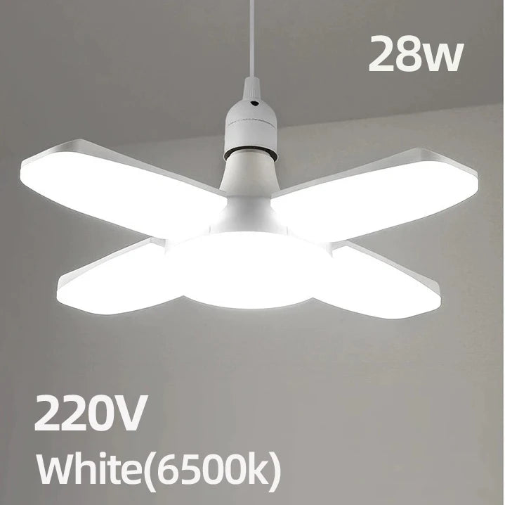 Lâmpada LED Dobrável em Formato de Ventilador