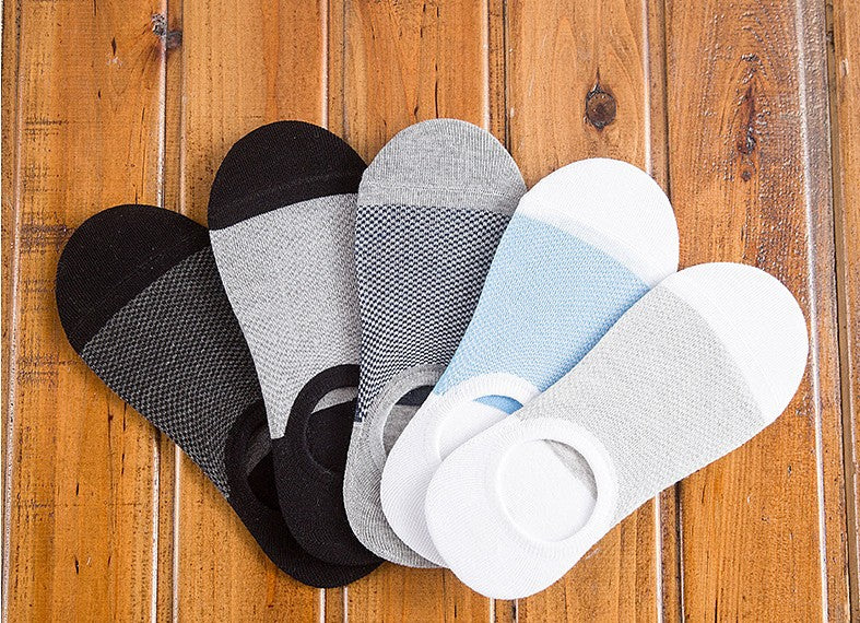 5 Pares de Meias Elásticas e Curtas