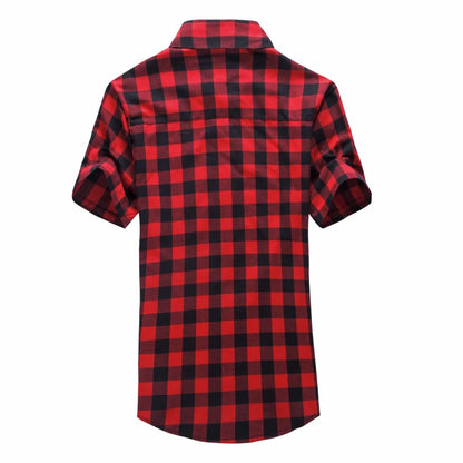 Camisa Xadrez Vermelha e Preta