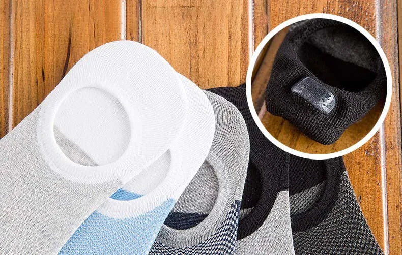 5 Pares de Meias Elásticas e Curtas