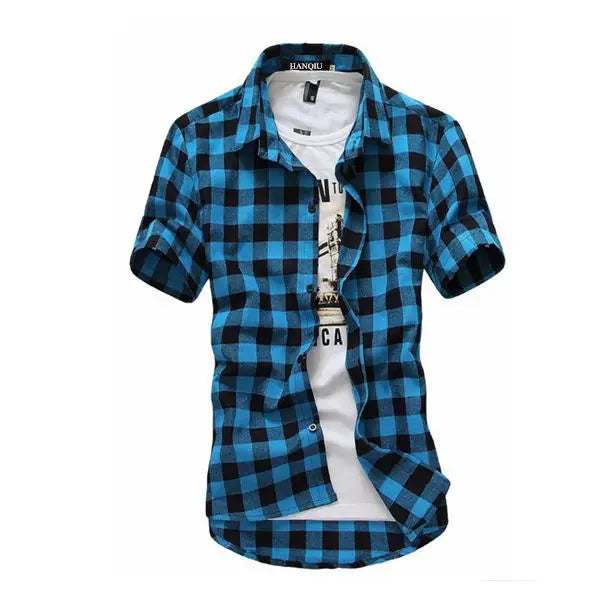 Camisa Xadrez Vermelha e Preta