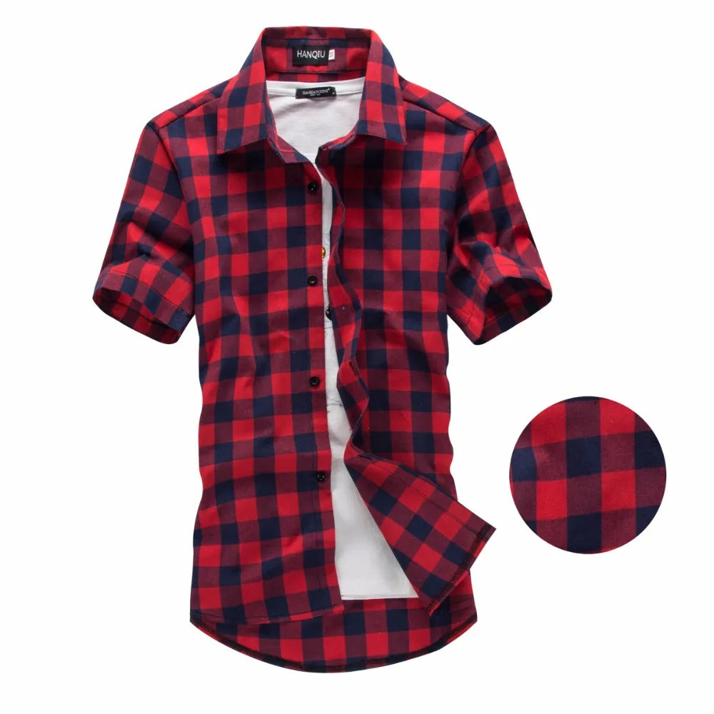 Camisa Xadrez Vermelha e Preta