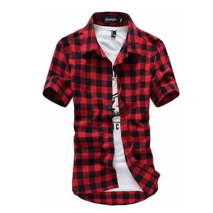Camisa Xadrez Vermelha e Preta