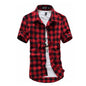 Camisa Xadrez Vermelha e Preta
