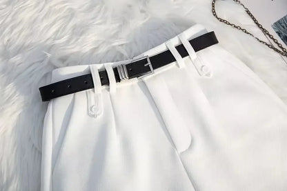 Short Feminino de Alfaiataria  de Cintura Alta