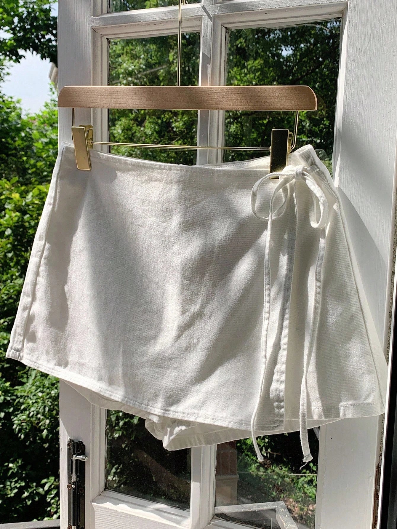Saia-Short Femininas de Linho