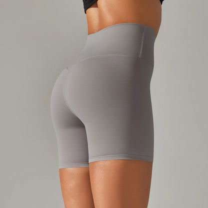 Shorts Feminino Fitness Cintura Alta Squat Proof Secagem Rápida