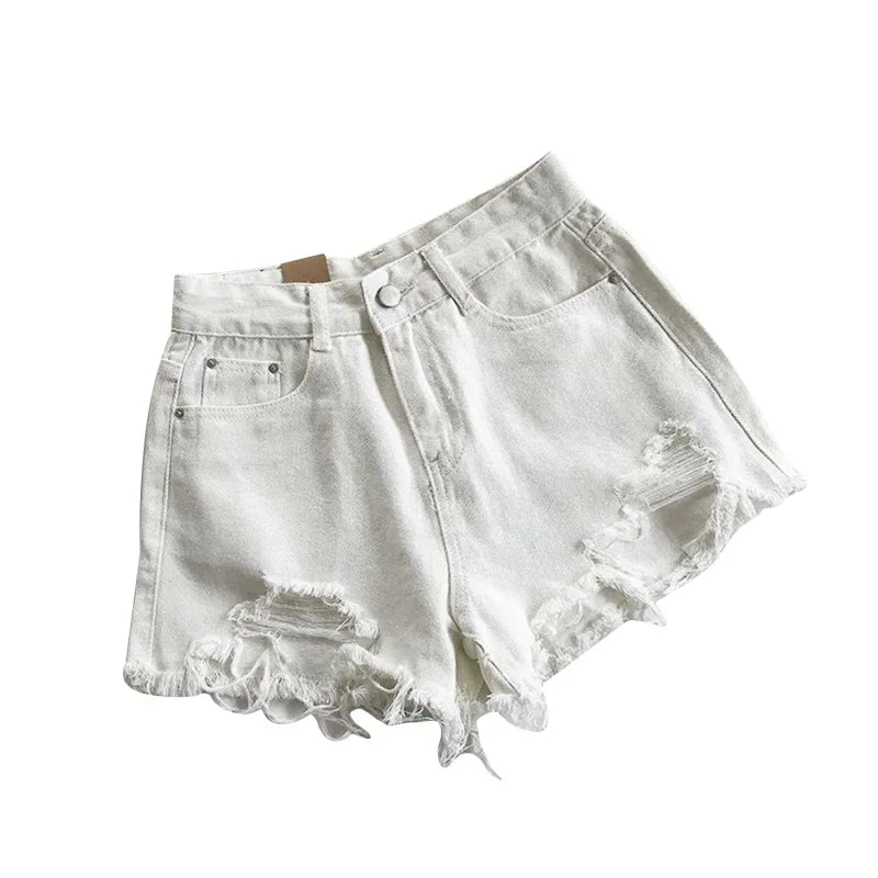 Short Jeans Coreanos de Cintura Alta