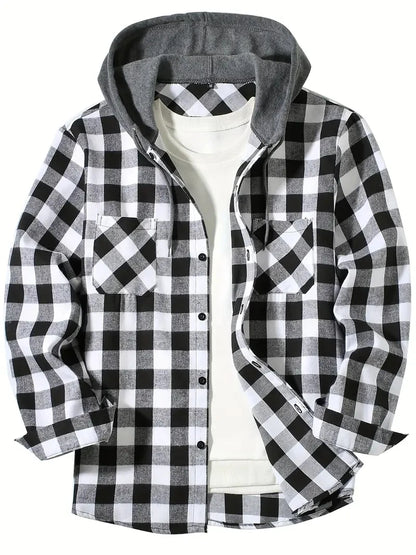 Camisa Xadrez com Capuz