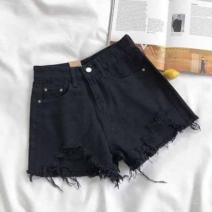 Short Jeans Coreanos de Cintura Alta