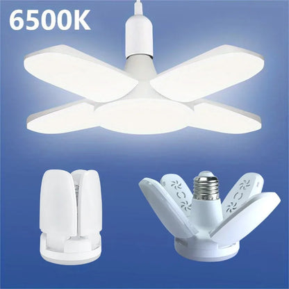 Lâmpada LED Dobrável em Formato de Ventilador