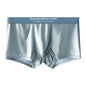 Kit 1 ou 3 Unidades de Cuecas Boxer em Seda Gelo e Cetim