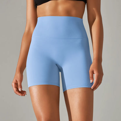 Shorts Feminino Fitness Cintura Alta Squat Proof Secagem Rápida