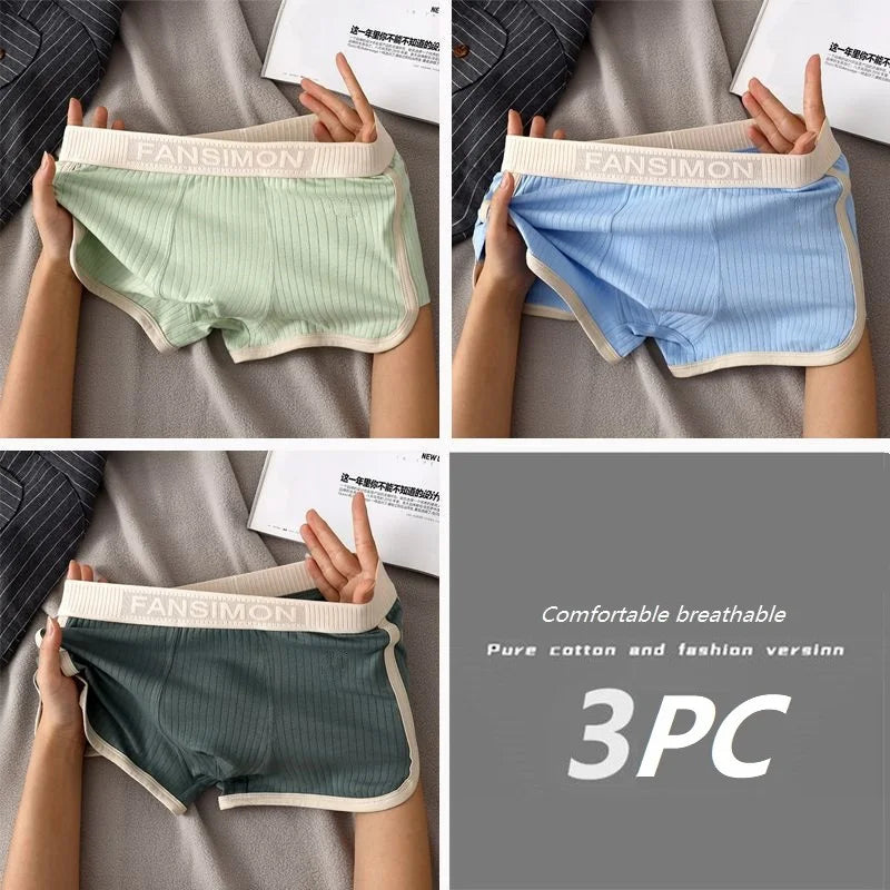 Kit 1 ou 3 Unidades de Cuecas Boxer Masculinas