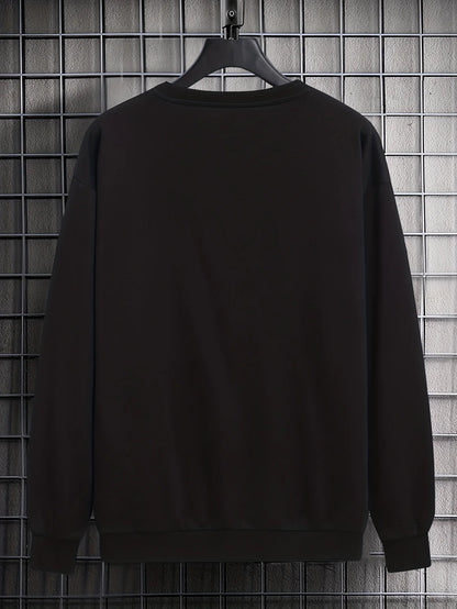 Moleton Masculino Casual de Outono e Inverno