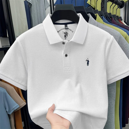 Camisa Polo 100% Algodão de Manga Curta