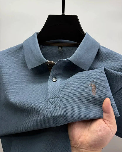 Camisa Polo 100% Algodão com Bordado de Cavalo