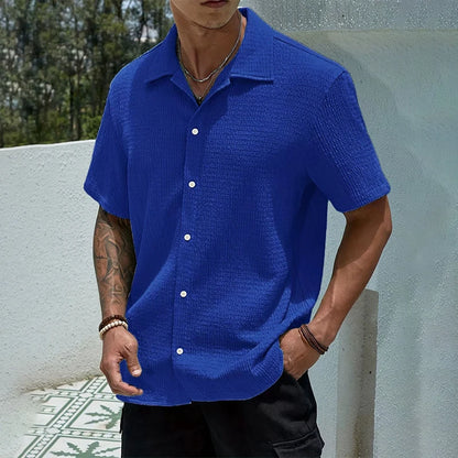 Camisa Casual de Manga Curta