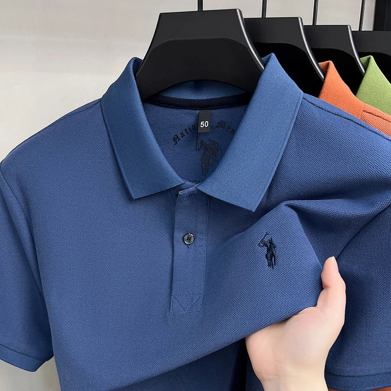 Camisa Polo 100% Algodão de Manga Curta