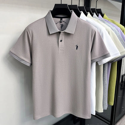 Camisa Polo 100% Algodão de Manga Curta