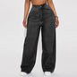 Calça Jeans de Perna Reta Cintura Alta