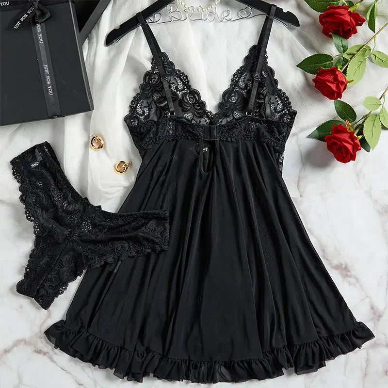 Kit de Lingerie Transparente