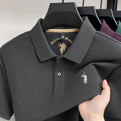 Camisa Polo 100% Algodão de Manga Curta