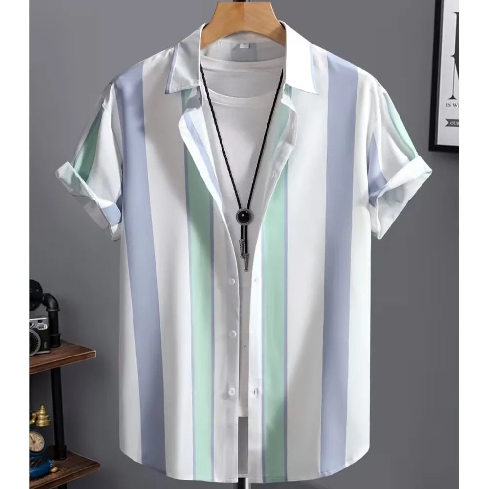 Camisa Casual de Estilo Simples e Versátil