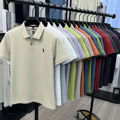 Camisa Polo 100% Algodão de Manga Curta