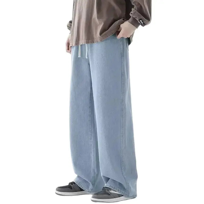 Calça Jeans de Perna Larga