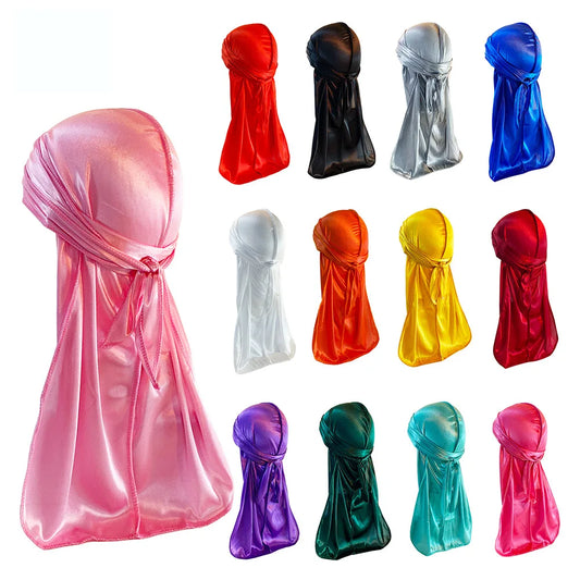 Unisex Durag de Seda para Homens e Mulheres