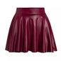 Saia Curta de Couro Sintético (Faux Leather)