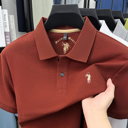 Camisa Polo 100% Algodão de Manga Curta