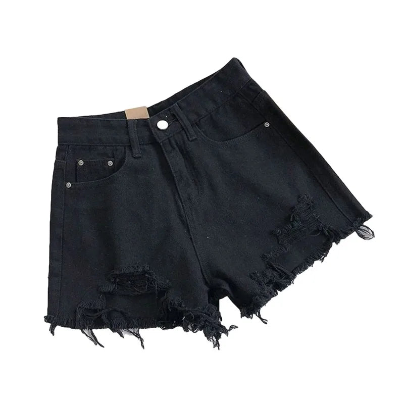 Short Jeans Coreanos de Cintura Alta