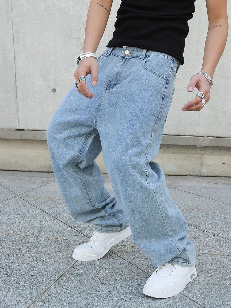 Calça Jeans com Caimento Amplo (Baggy)