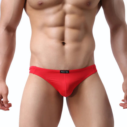 Cuecas Masculinas Slim Fit em Seda Gelo