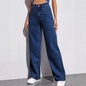Jeans Femininos de Cintura Alta e Modelagem Larga (Loose Fit) com Perna Reta