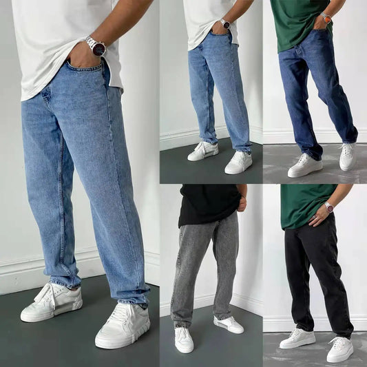 Calça Jeans com Elasticidade Estilo Clássico