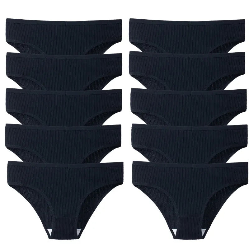 Conjunto de 10 Peças Calcinhas de Algodão