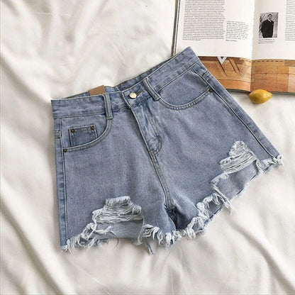 Short Jeans Coreanos de Cintura Alta