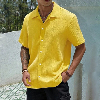Camisa Casual de Manga Curta