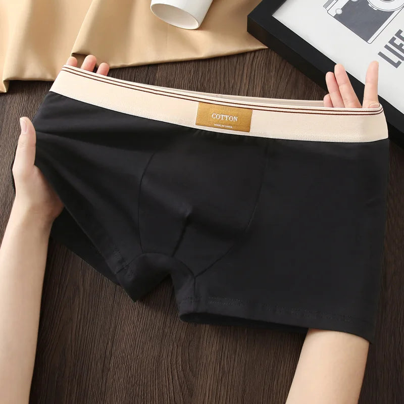 Kit com 1 ou 3 Unidades de Cuecas Boxer Masculinas em Algodão