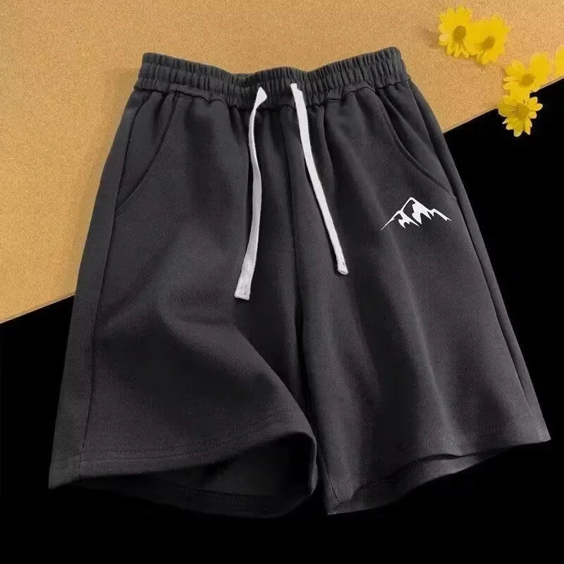 Shorts Oversized Casuais Estilo Chinês