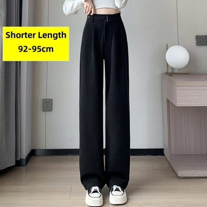 Calça Larga de Lã Engrossada Seoulish