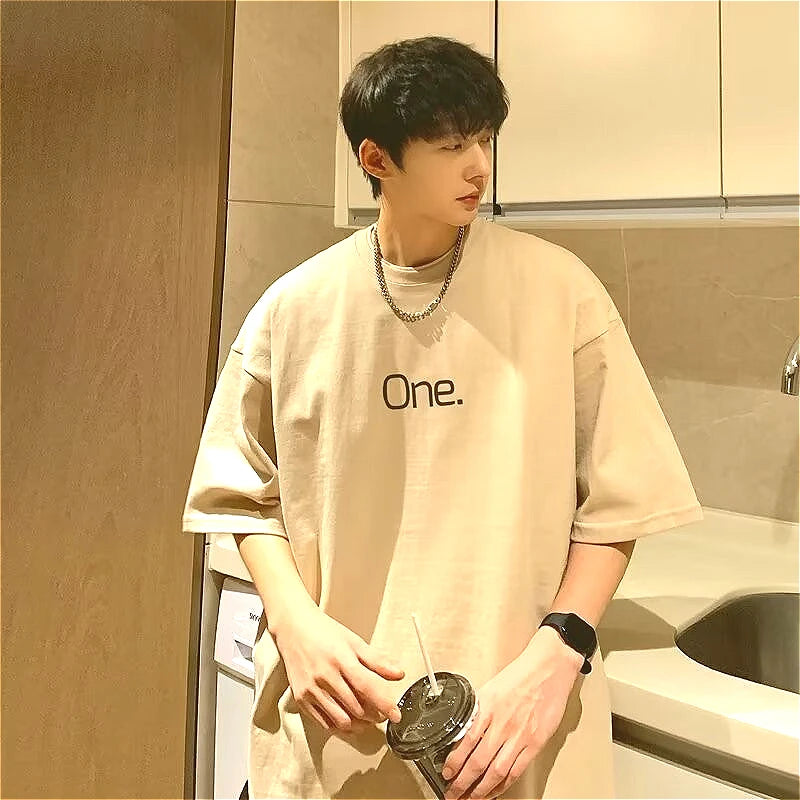 Camiseta Masculina Oversized de Algodão
