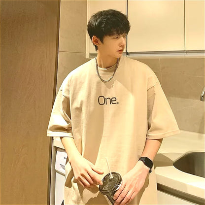 Camiseta Masculina Oversized de Algodão