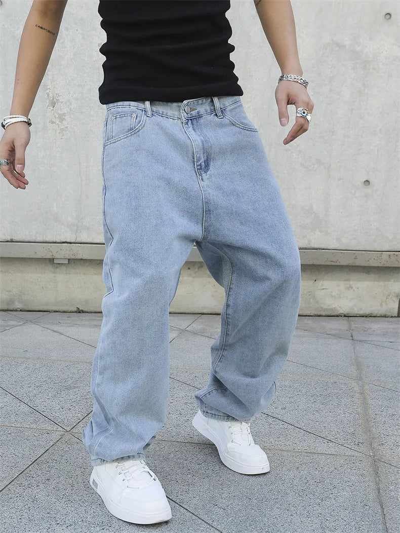 Calça Jeans com Caimento Amplo (Baggy)