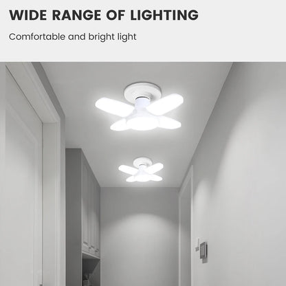 Lâmpada LED Dobrável em Formato de Ventilador
