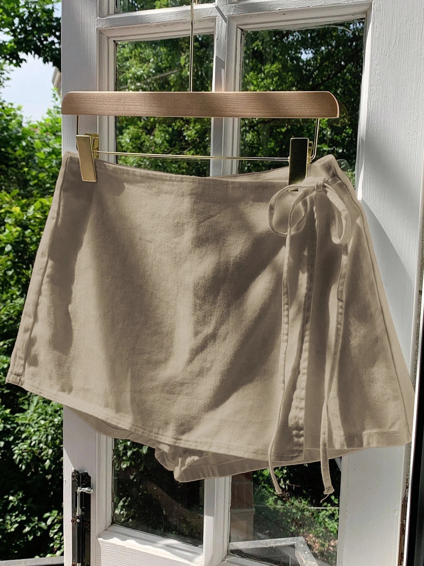 Saia-Short Femininas de Linho