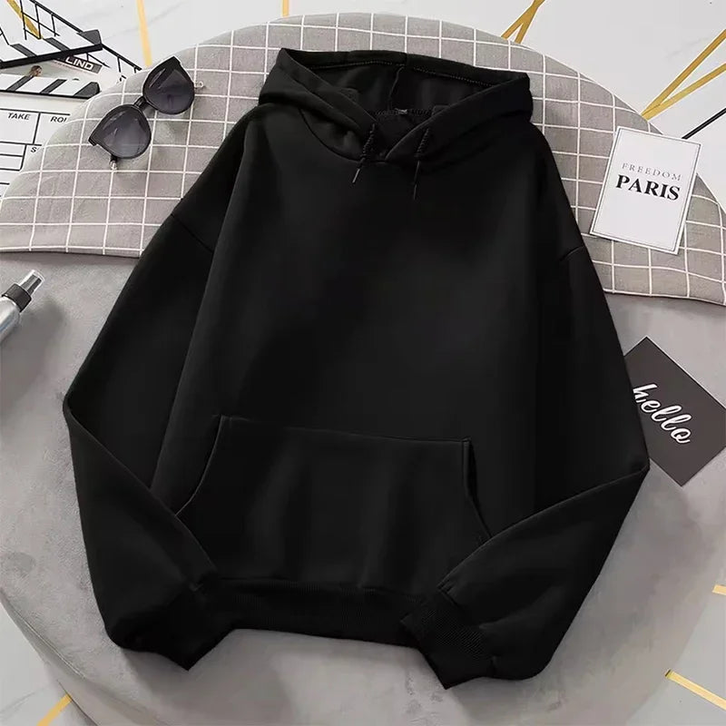 Moletom com Capuz Manga Comprida, Bolso Canguru